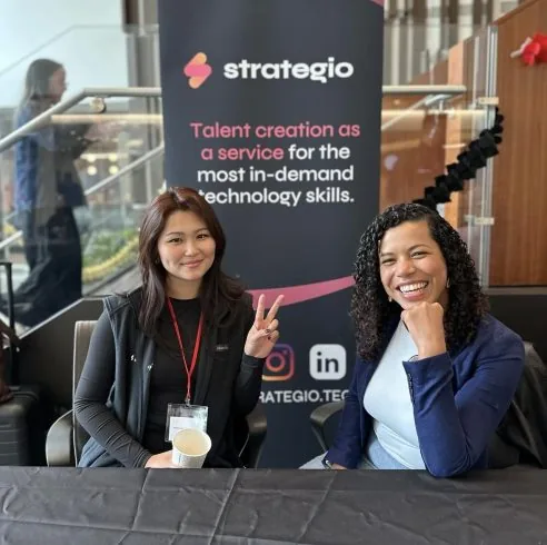 Strategio booth at an industry event